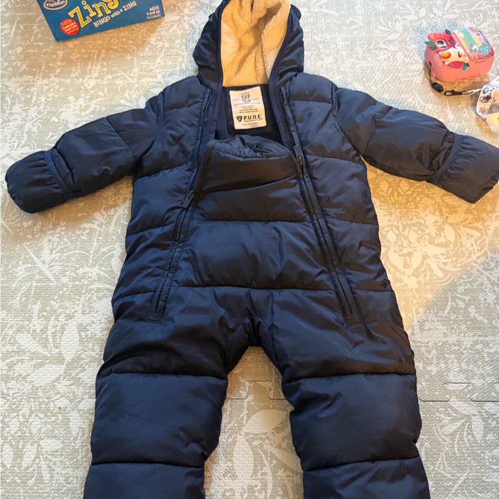 GAP Dark Blue Infant Snowsuit
